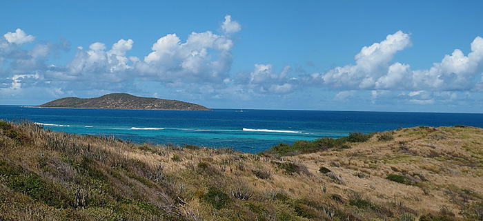 View of Buck Island from the East End of St Croix