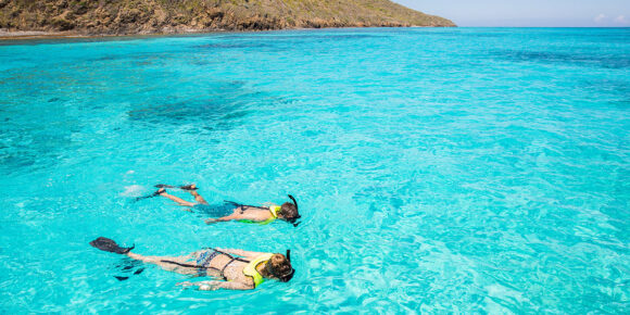 Caribbean Sea adventures snorkelers
