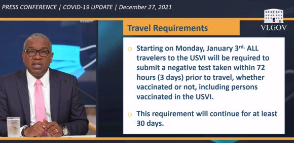 updated travel requirments jan 3 2022