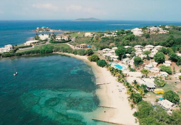 aerial view of Bungalows on the Bay St Croix USVI