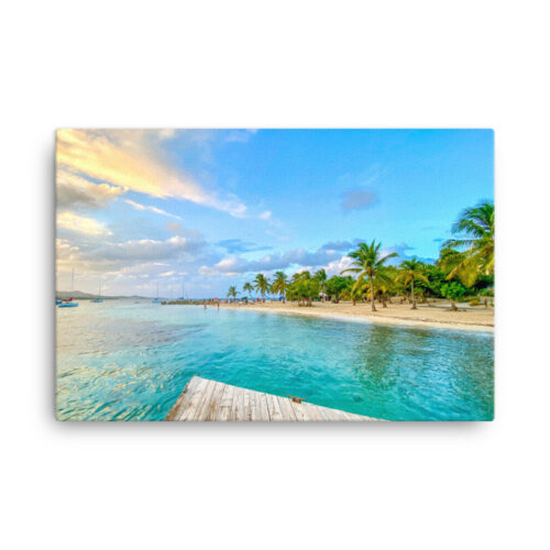 Twilight Over Protestant Cay Custom Photo Canvas