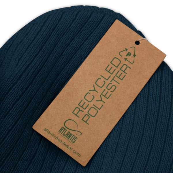 USVI Flag Recycled Ribbed knit beanie - Image 4