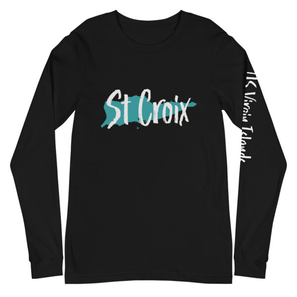 St Croix US Virgin Islands Unisex Long Sleeve Tee - Image 3