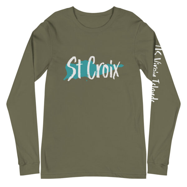 St Croix US Virgin Islands Unisex Long Sleeve Tee - Image 8