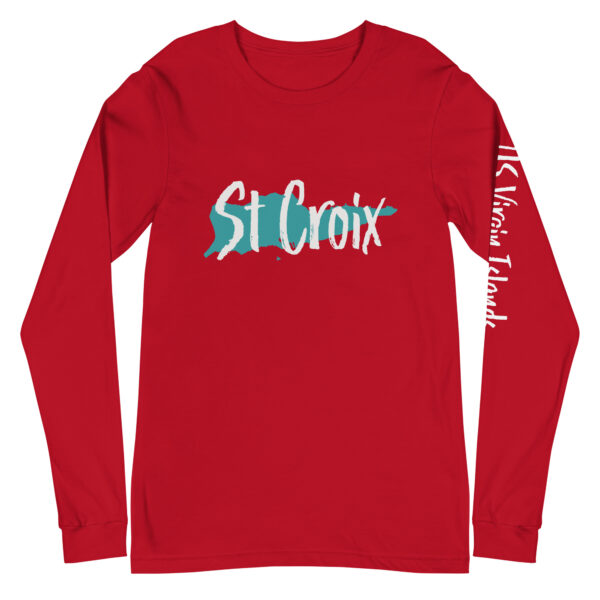 St Croix US Virgin Islands Unisex Long Sleeve Tee - Image 4
