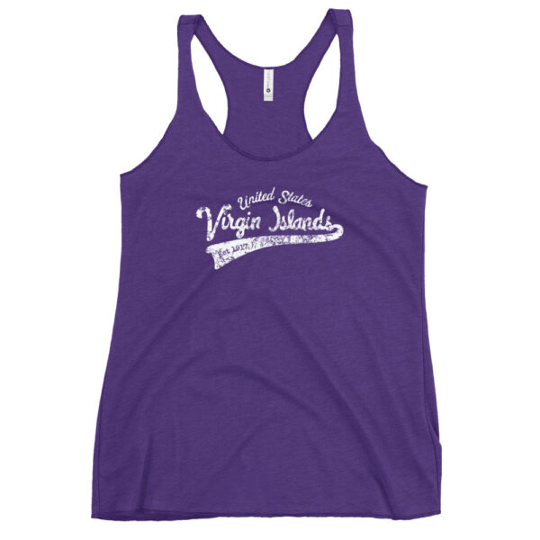 Vintage US Virgin Island Women's Racerback Tank - Image 3