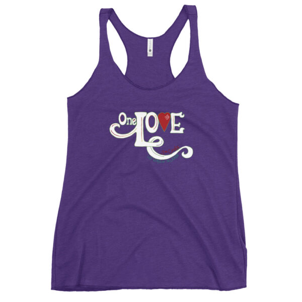 One Love Women's Racerback Tank - Image 4