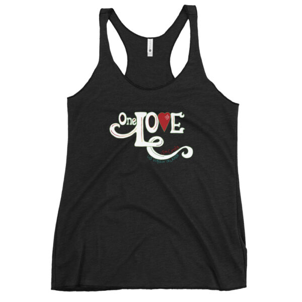 One Love Women's Racerback Tank - Image 2