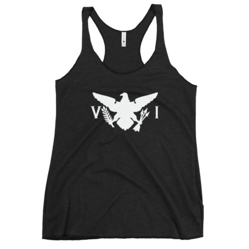 USVI Flag Women's Racerback Tank