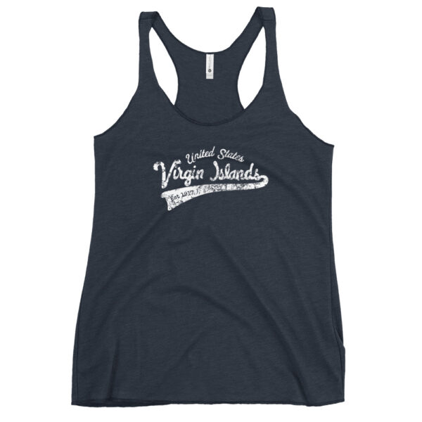 Vintage US Virgin Island Women's Racerback Tank - Image 2