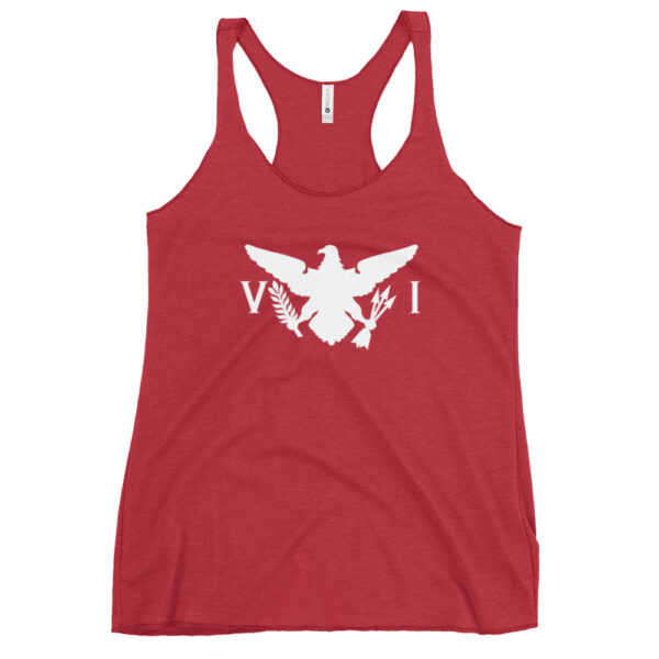 USVI Flag Women's Racerback Tank - Image 4