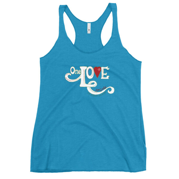 One Love Women's Racerback Tank - Image 6