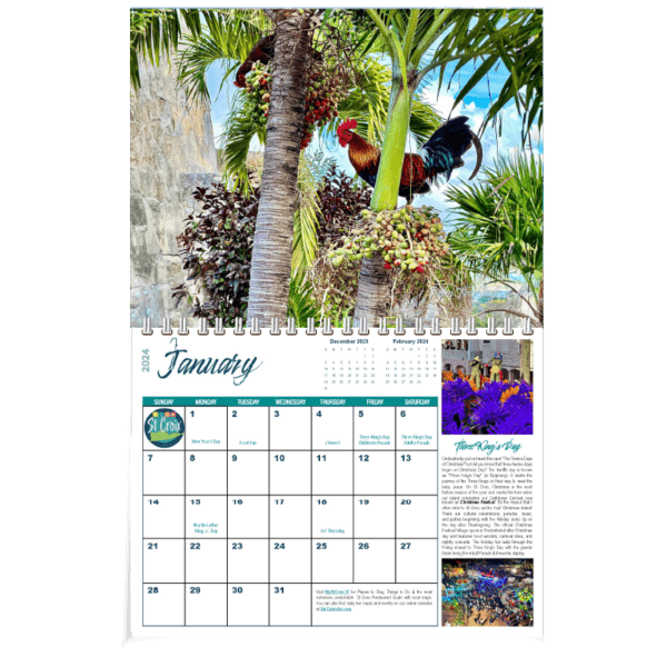 2024 St Croix Calendar January