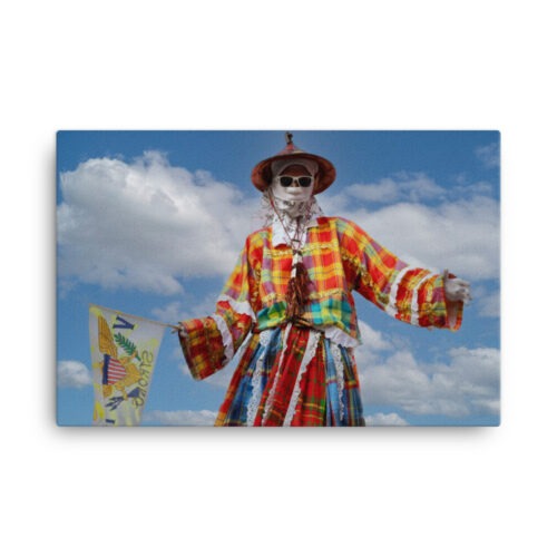 VI Strong Moko Jumbie 24x36 Canvas