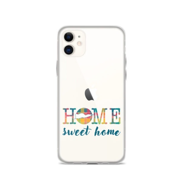 Home Sweet Home St Croix VI Inspired Madras | Clear Case for iPhone® - Image 6
