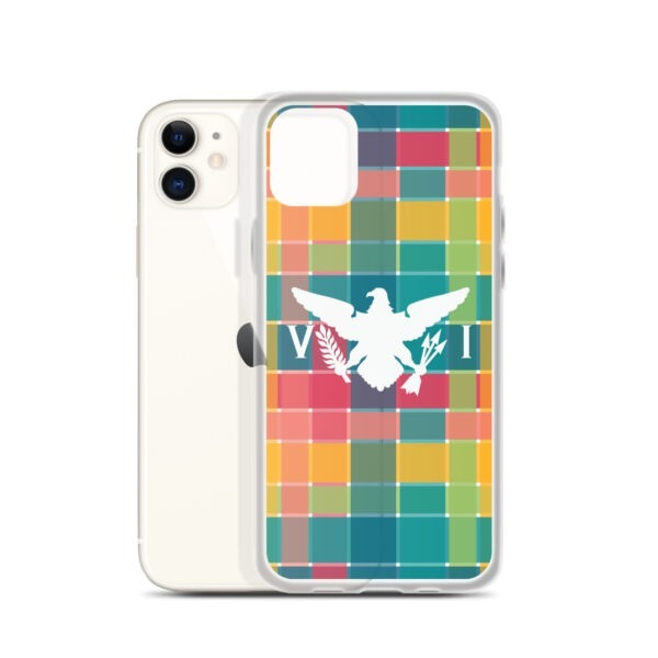 VI Eagle & USVI Madras Inspired Clear Case for iPhone® - Image 7