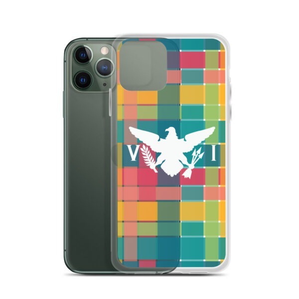 VI Eagle & USVI Madras Inspired Clear Case for iPhone® - Image 5