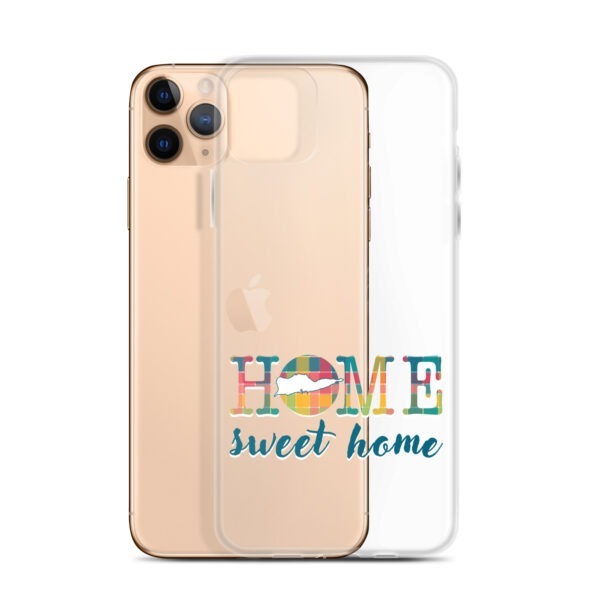 Home Sweet Home St Croix VI Inspired Madras | Clear Case for iPhone® - Image 3
