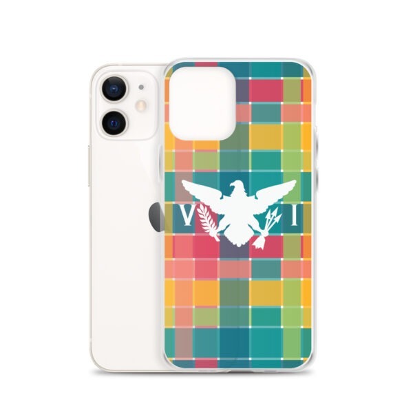 VI Eagle & USVI Madras Inspired Clear Case for iPhone® - Image 15