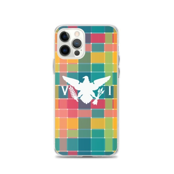 VI Eagle & USVI Madras Inspired Clear Case for iPhone® - Image 12