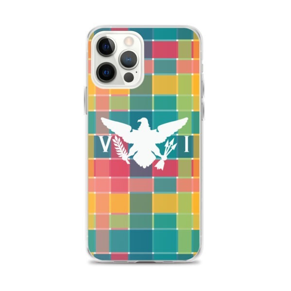VI Eagle & USVI Madras Inspired Clear Case for iPhone® - Image 10