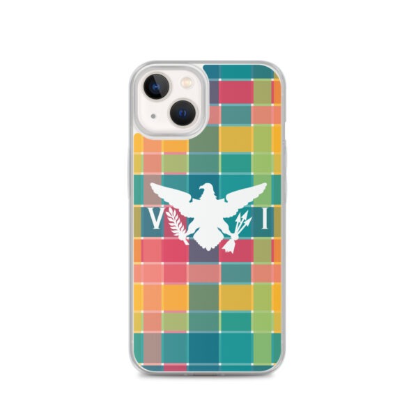 VI Eagle & USVI Madras Inspired Clear Case for iPhone® - Image 22
