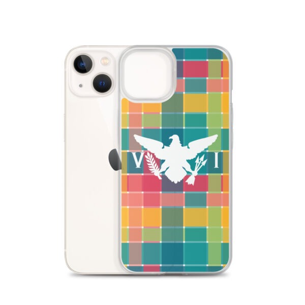 VI Eagle & USVI Madras Inspired Clear Case for iPhone® - Image 23
