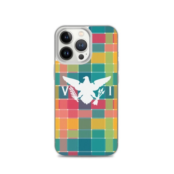 VI Eagle & USVI Madras Inspired Clear Case for iPhone® - Image 20