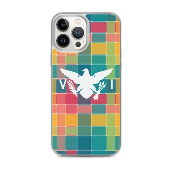 VI Eagle & USVI Madras Inspired Clear Case for iPhone® - Image 18