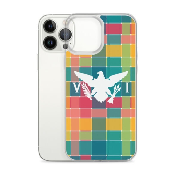VI Eagle & USVI Madras Inspired Clear Case for iPhone® - Image 19