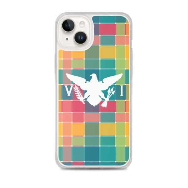 VI Eagle & USVI Madras Inspired Clear Case for iPhone® - Image 24