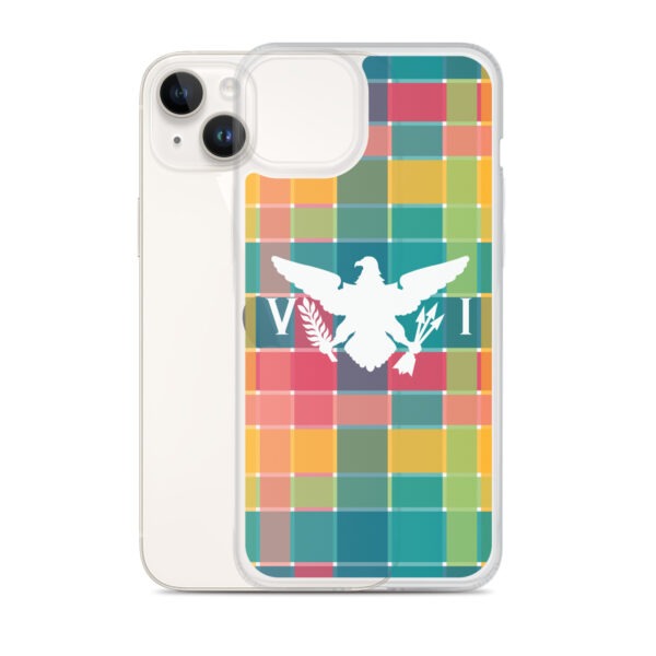 VI Eagle & USVI Madras Inspired Clear Case for iPhone® - Image 25
