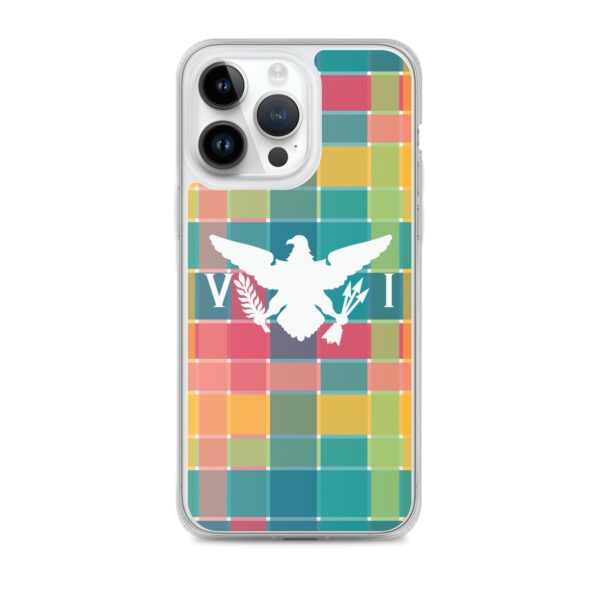 VI Eagle & USVI Madras Inspired Clear Case for iPhone® - Image 26