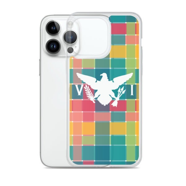 VI Eagle & USVI Madras Inspired Clear Case for iPhone® - Image 27