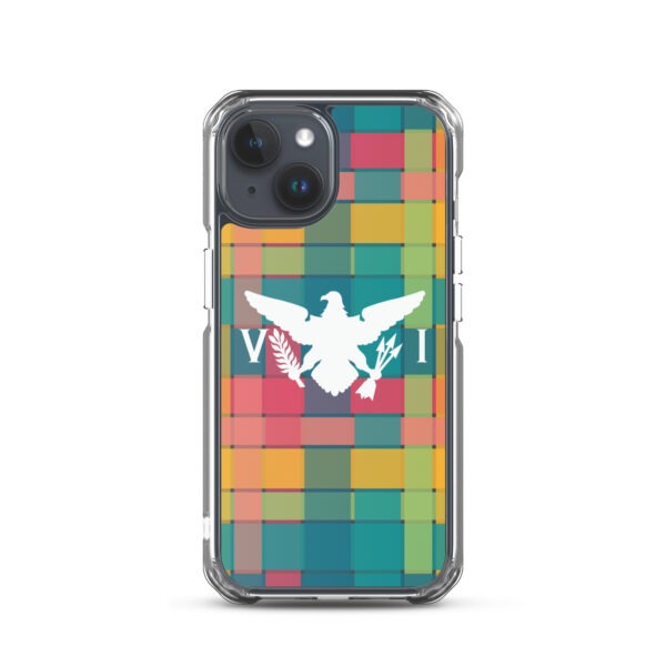 VI Eagle & USVI Madras Inspired Clear Case for iPhone® - Image 38