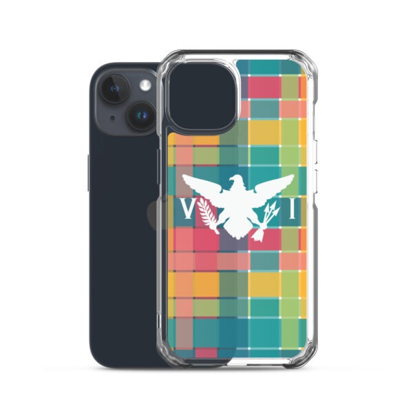 VI Eagle & USVI Madras Inspired Clear Case for iPhone® - Image 39