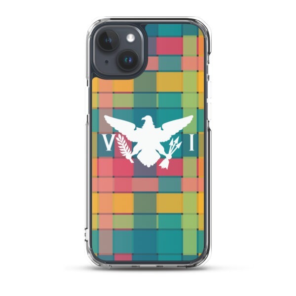 VI Eagle & USVI Madras Inspired Clear Case for iPhone® - Image 32