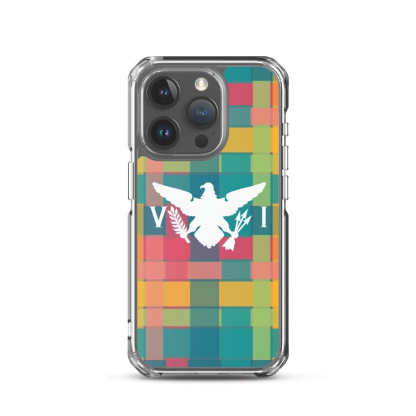 VI Eagle & USVI Madras Inspired Clear Case for iPhone® - Image 36