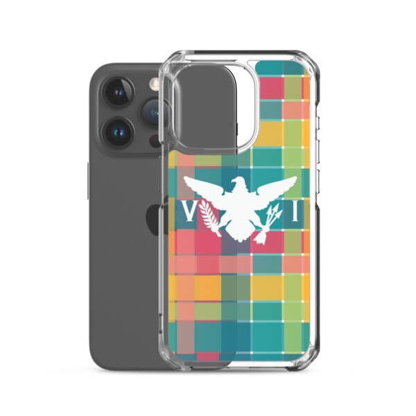 VI Eagle & USVI Madras Inspired Clear Case for iPhone® - Image 37