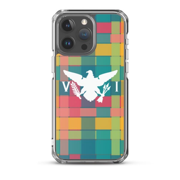 VI Eagle & USVI Madras Inspired Clear Case for iPhone® - Image 34