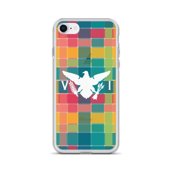 VI Eagle & USVI Madras Inspired Clear Case for iPhone®