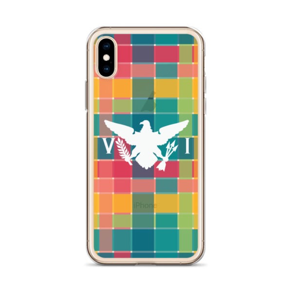 VI Eagle & USVI Madras Inspired Clear Case for iPhone® - Image 45
