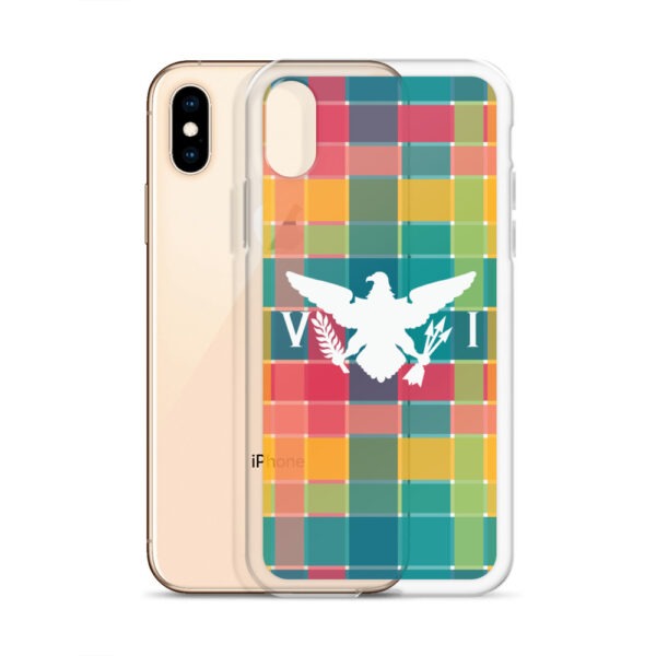 VI Eagle & USVI Madras Inspired Clear Case for iPhone® - Image 46