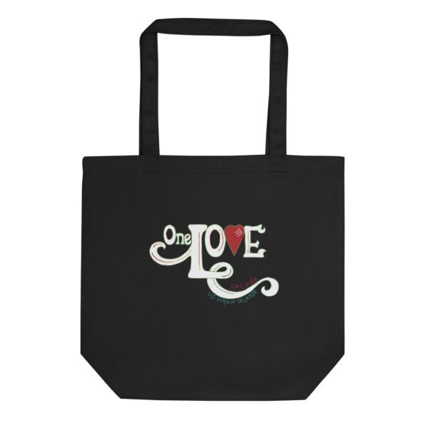 One Love Black Eco Tote Bag