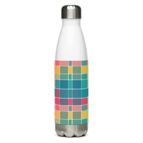 USVI Flag and Madras Inspired stainless steel water bottle - Image 6