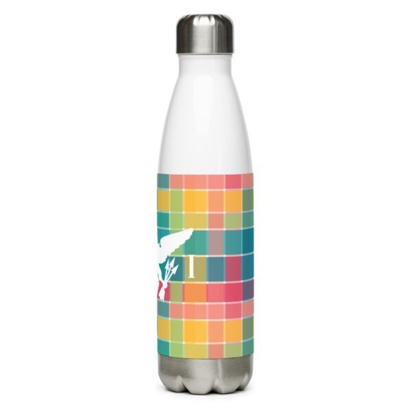 USVI Flag and Madras Inspired stainless steel water bottle - Image 5