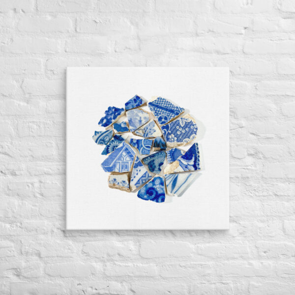 Blue House Flower Garden Chaney Collection canvas art