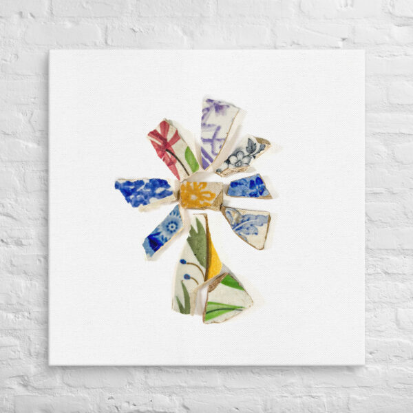 Rainbow Flower Chaney Collection Wraparound Canvas