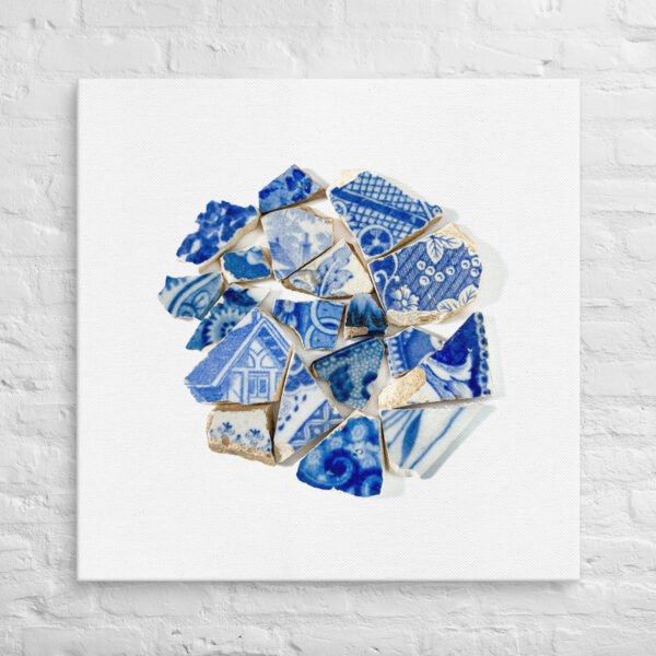 Blue House Flower Garden Chaney Collection canvas art