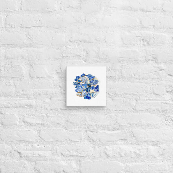 Blue House Flower Garden Chaney Collection canvas art